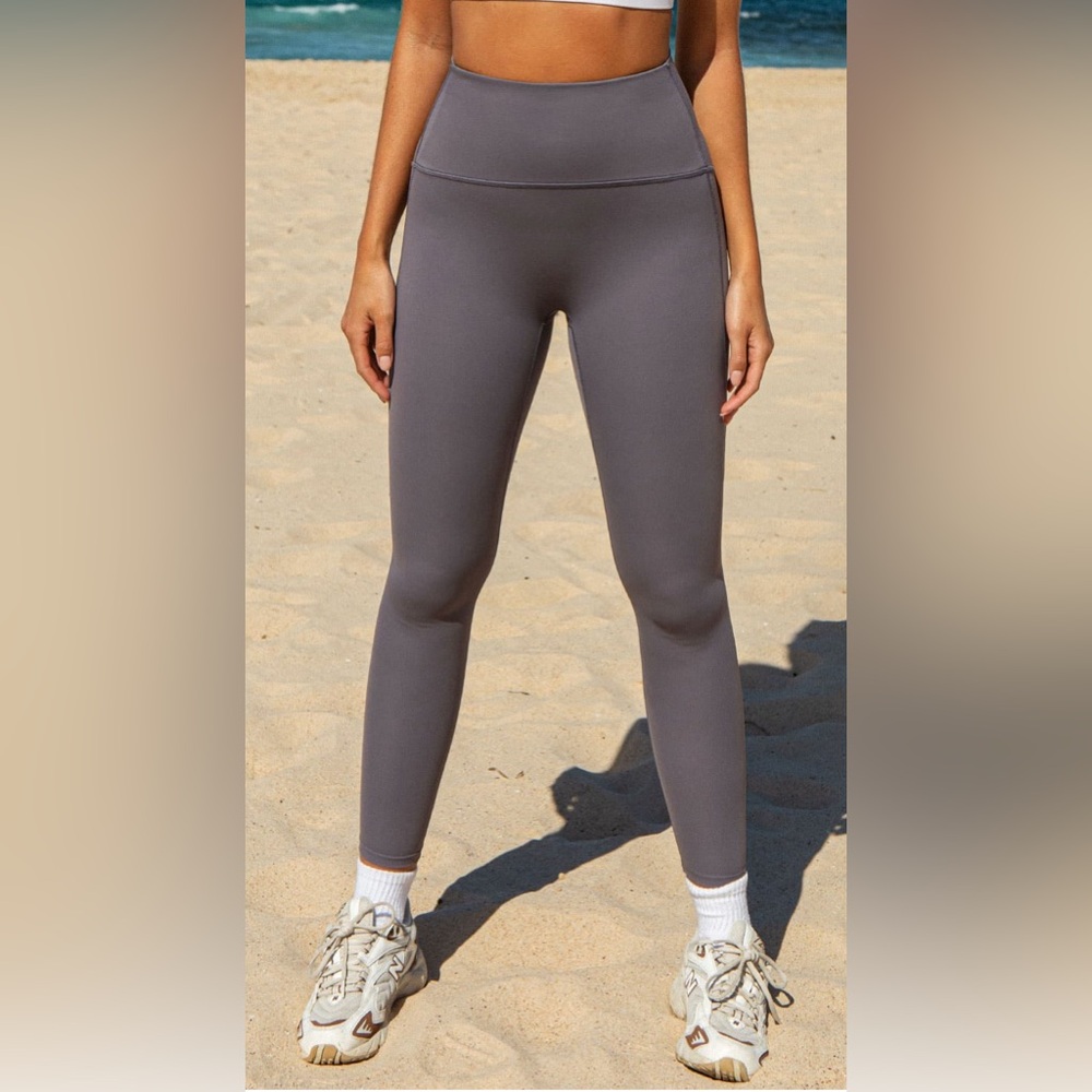 BERLOOK Grey High Waisted Leggings